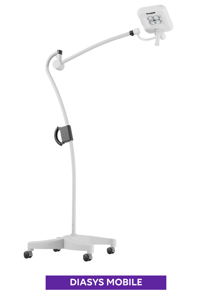 the DIASYS range, treatment and examination lights on a mobile stand without emergency power supply
