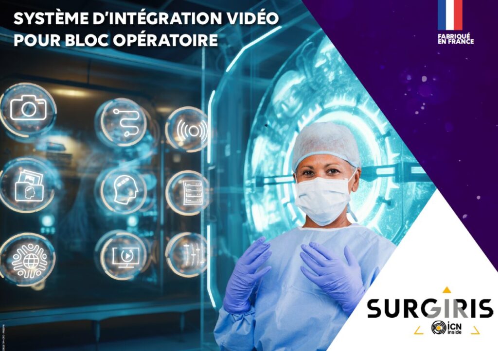 Couverture brochure ICN Metris : vidéo management pour bloc opératoire
