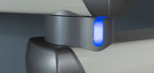 les bras médicaux GENIUS sont disponibles avec des freins pneumatiques ou électromagnétiques