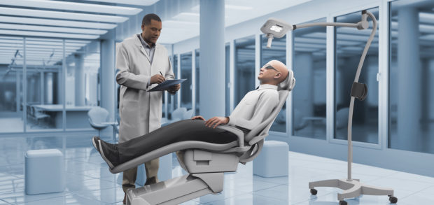 Lampe DERMARIS pour photothérapie dynamique en dermatologie