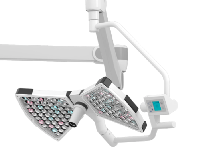 Lampe scialytique XMT illustrant l’expertise SURGIRIS en éclairage opératoire