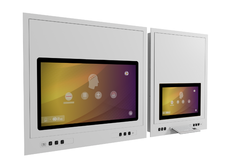 Station vidéo murale pour intégration en bloc opératoire