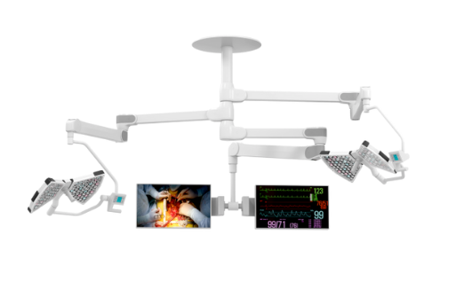 Lampe scialytique X2MT avec moniteur pour bloc opératoire